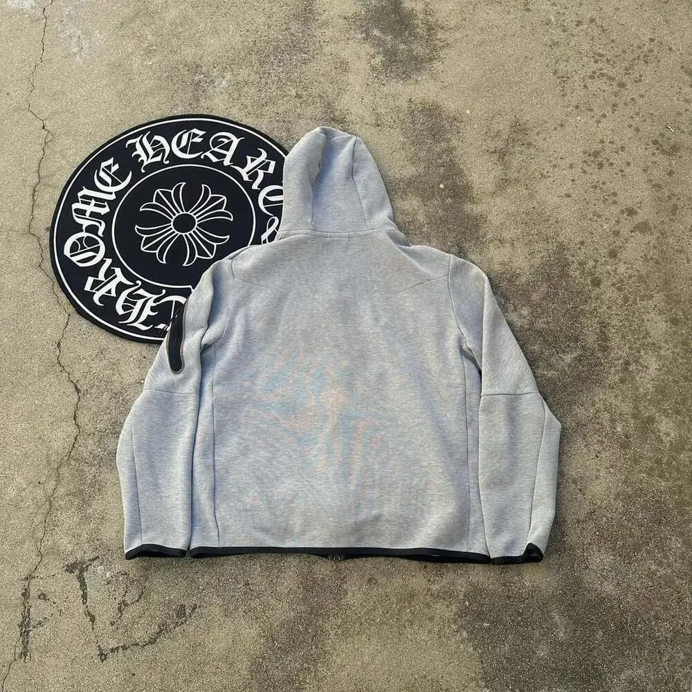 Nike Tech Fleece Full Zip Hoodie Size L Grey